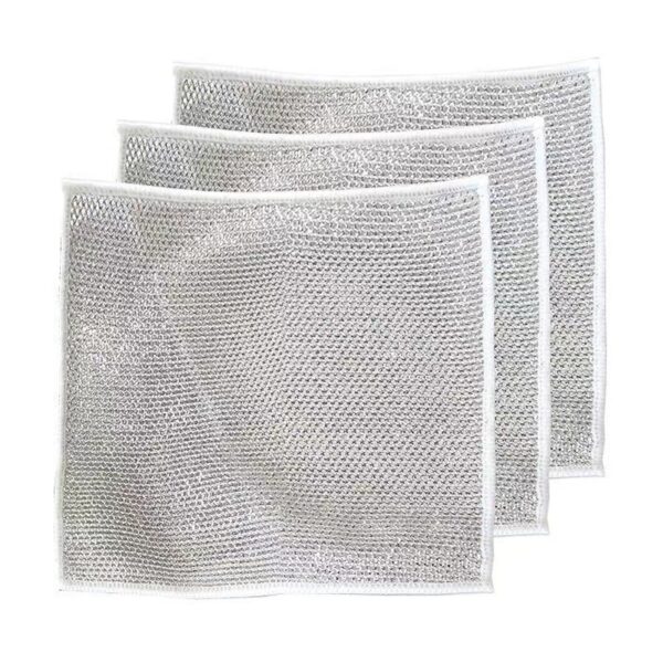 Cleaning Cloth Grid Oil-free Rag Kitchen Stove Dish Washing Pot Cleaning Cloth - Image 4