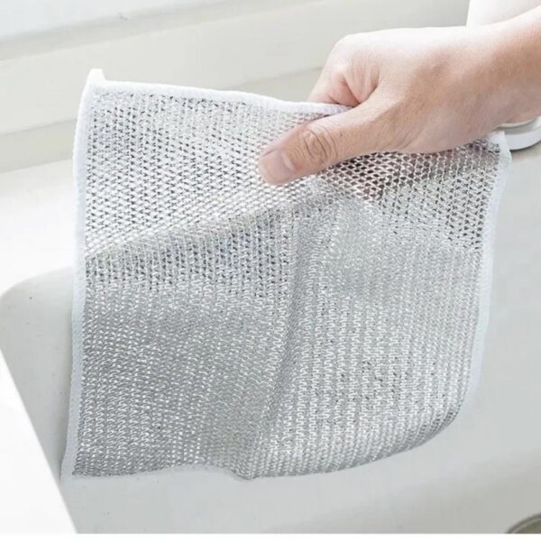 Cleaning Cloth Grid Oil-free Rag Kitchen Stove Dish Washing Pot Cleaning Cloth - Image 5