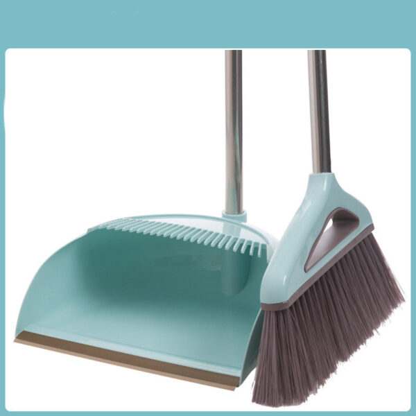 Household Cleaning Tool With Broom And Dustpan Set With Scraping Teeth - Image 4