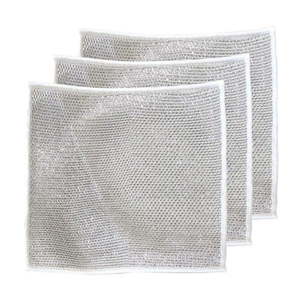 Cleaning Cloth Grid Oil-free Rag Kitchen Stove Dish Washing Pot Cleaning Cloth - Image 2