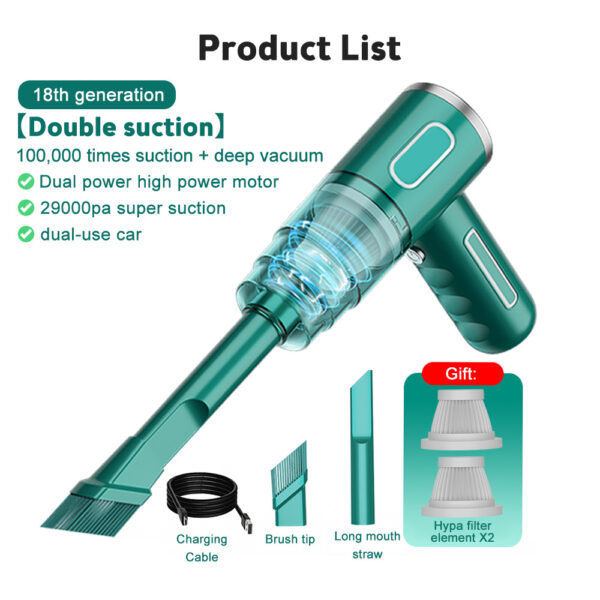 Home Handheld Portable Car Vacuum Cleaner - Image 7