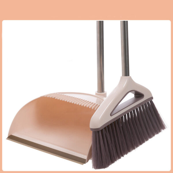 Household Cleaning Tool With Broom And Dustpan Set With Scraping Teeth - Image 5