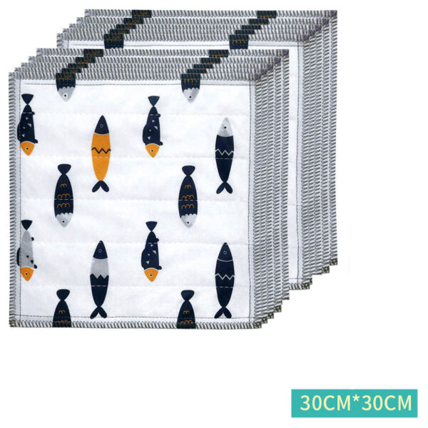 Dish Cloth Kitchen Housework Cleaning Supplies Water Absorbing - Image 9