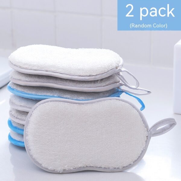 Dish-washing Sponge Kitchen Cleaning Decontamination Double-sided Magic Cloth - Image 10