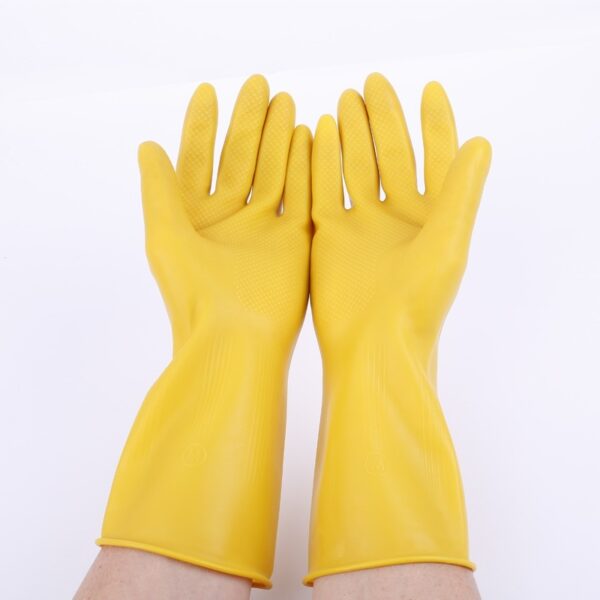 Rubber Household Kitchen Dishwashing Rubber Gloves Durable Beef Tendon Latex - Image 2
