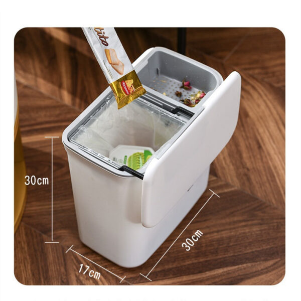 Dry Wet Separation Trash Can Household Kitchen Hanging Kitchen Waste Waste Sorting Bin - Image 4