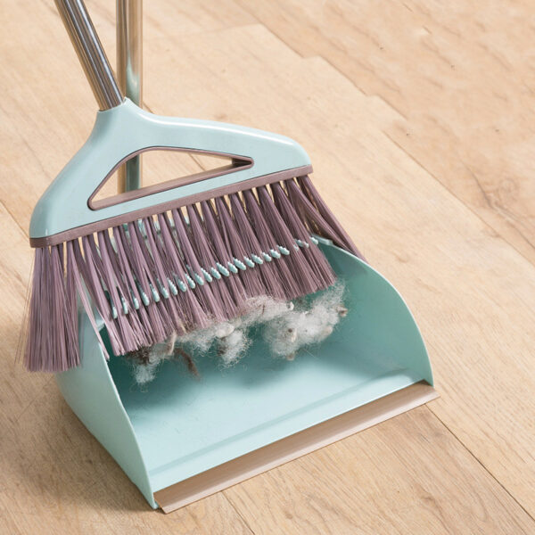 Household Cleaning Tool With Broom And Dustpan Set With Scraping Teeth - Image 3