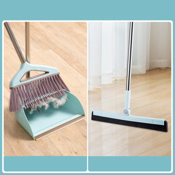 Household Cleaning Tool With Broom And Dustpan Set With Scraping Teeth - Image 6