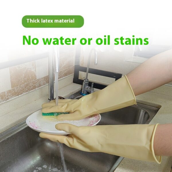 Rubber Household Kitchen Dishwashing Rubber Gloves Durable Beef Tendon Latex - Image 9
