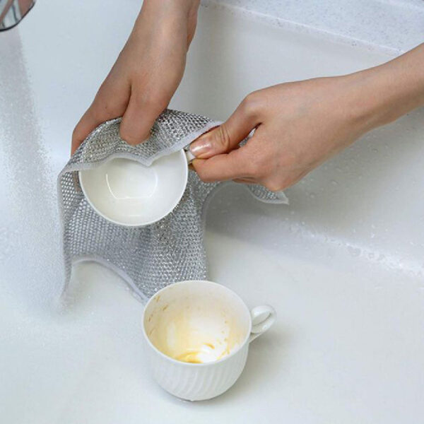 Cleaning Cloth Grid Oil-free Rag Kitchen Stove Dish Washing Pot Cleaning Cloth - Image 7